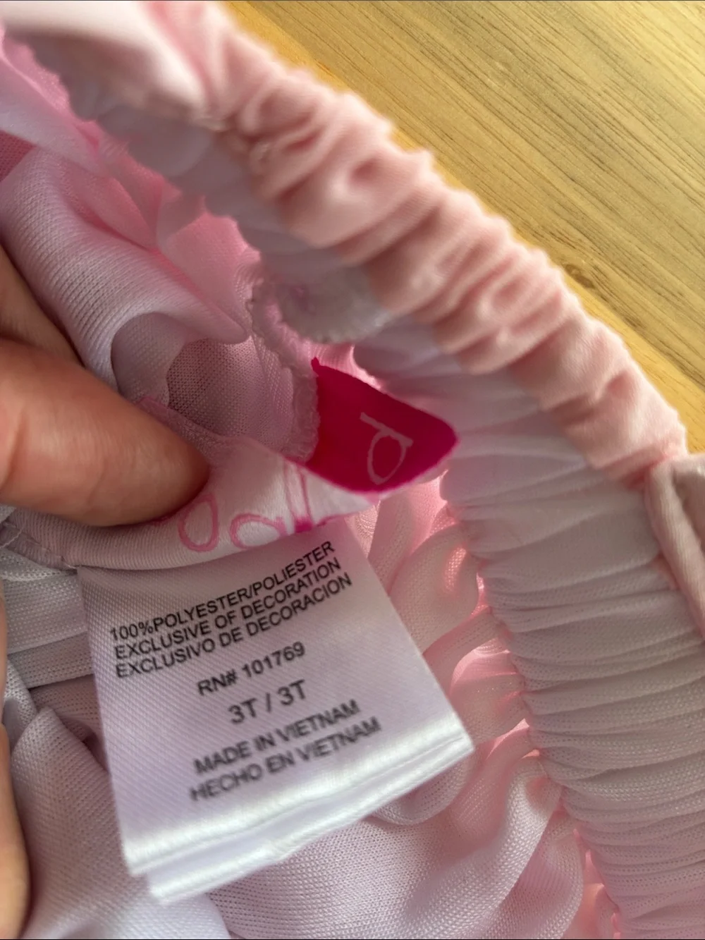 Goodlad Pink Rainbow Wavy Stripe Chiffon Dress - Size 3T